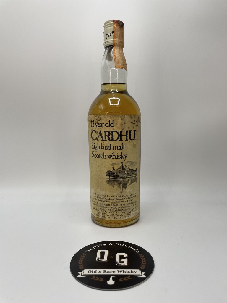 Cardhu 12y screw cap / Wax & Vitale 75cl 43%