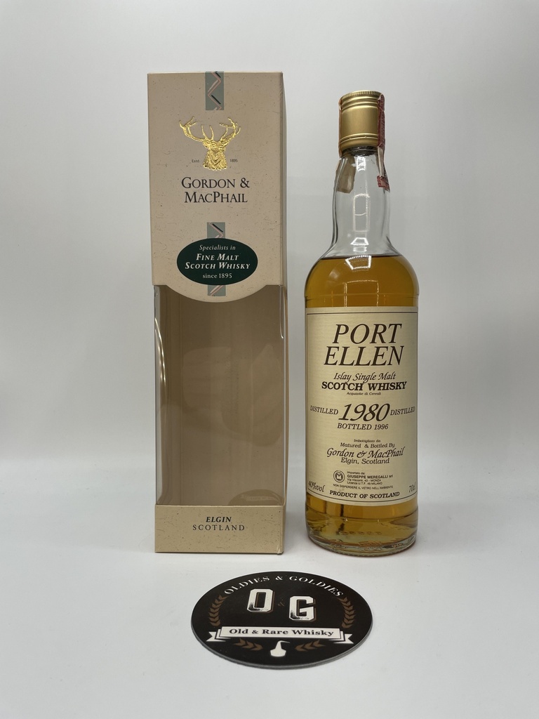 Port Ellen 16y 1980 G&amp;M (cream label Meregalli) 40% 70cl