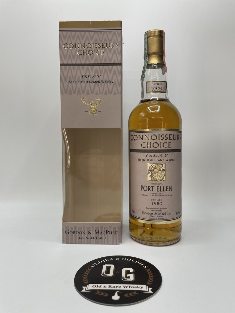 Port Ellen 1980 19y G&amp;M Connoisseurs Choice map label 70cl 40%