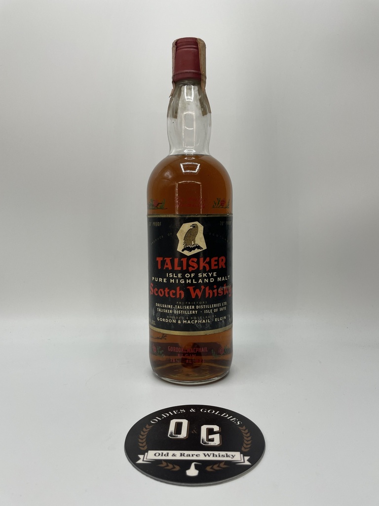 Talisker G&amp;M 1957?? (Stencilled Flowers Eagle Label 70 Proof ) 75cl 40%
