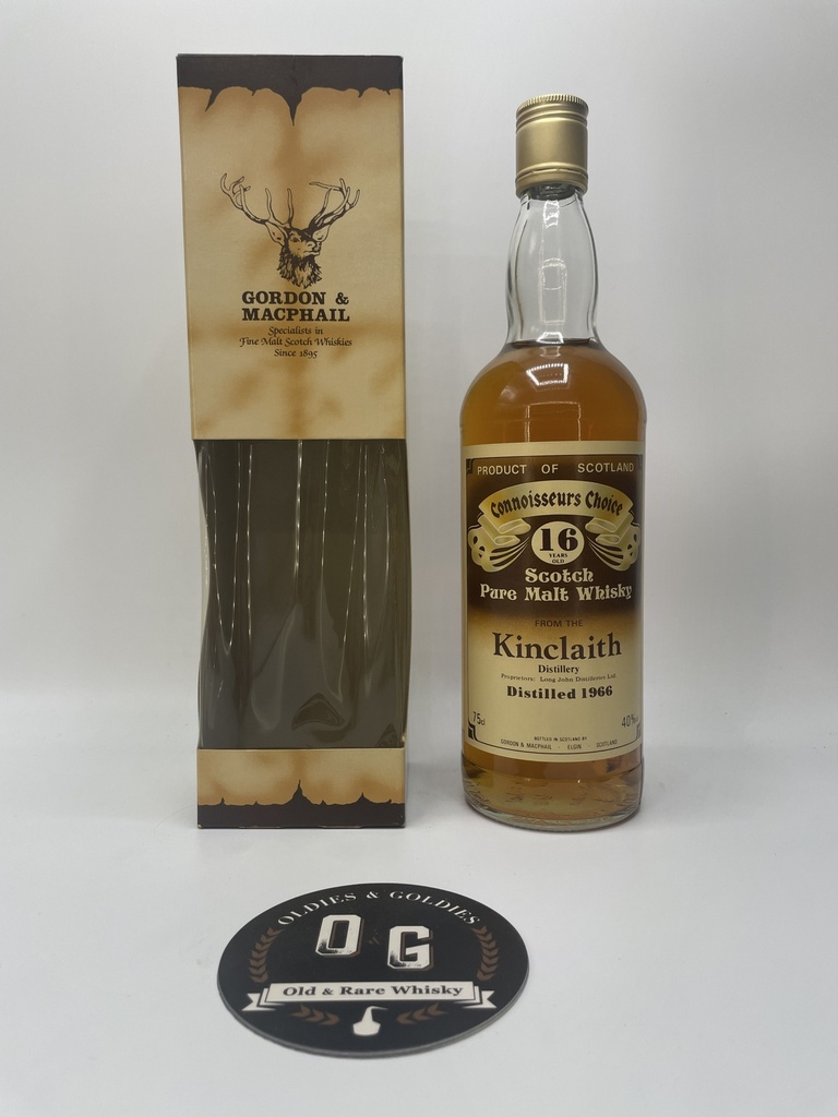 Kinclaith 1966 16y G&M Brown label 40% 75cl