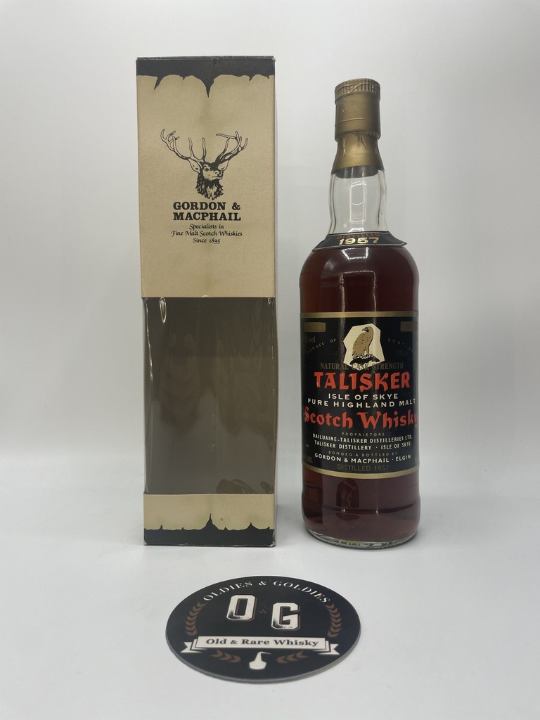 Talisker 1957 G&amp;M Black Eagle Label &quot;Natural cask strength&quot; 75cl 53,5%