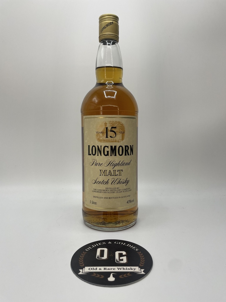 Longmorn 15y Distillery Bottle - Screw cap 1L 43%