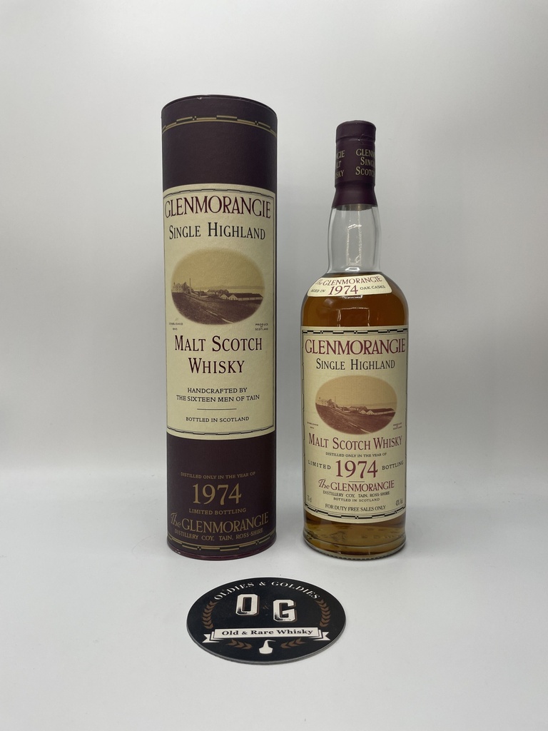 Glenmorangie 1974 bottled 1999 (Duty free Sales only) 750ml 43%