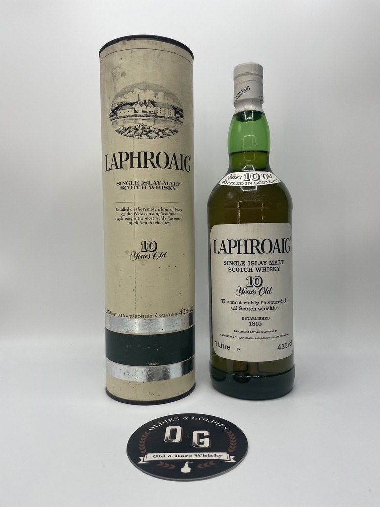 Laphroaig 10y (Bottled eighties) 1L 43%