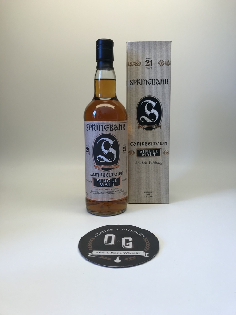 Springbank 21 y 46% 70cl old bottle