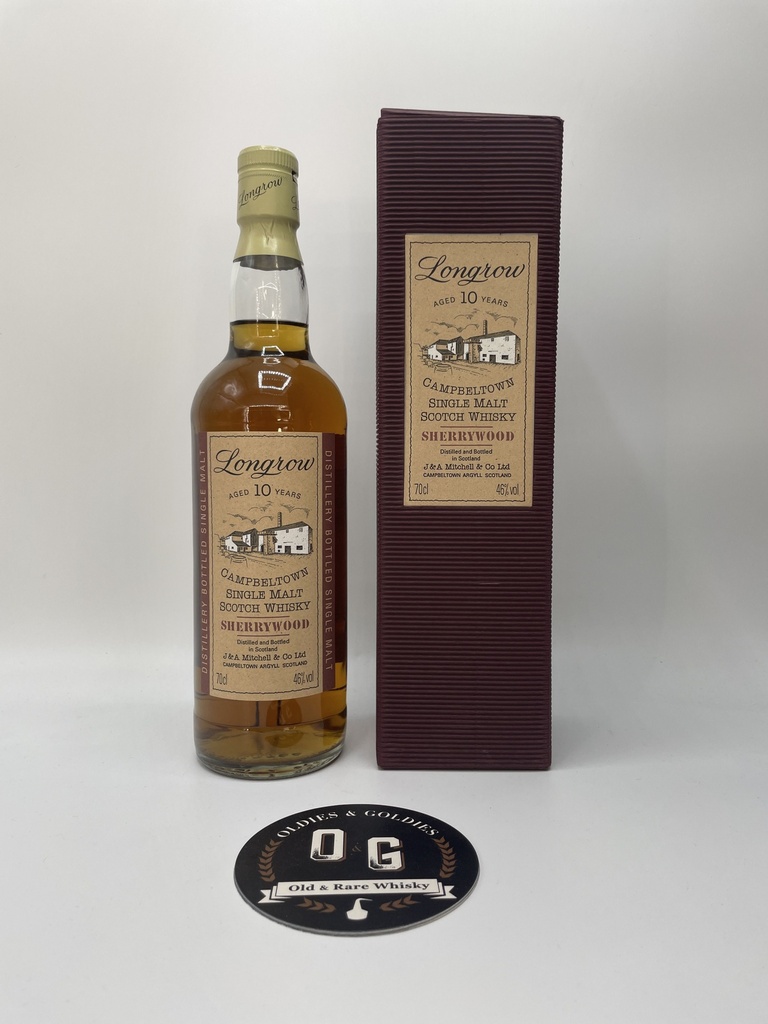 Longrow 10y 46% 70cl sherrywood (old bottle)