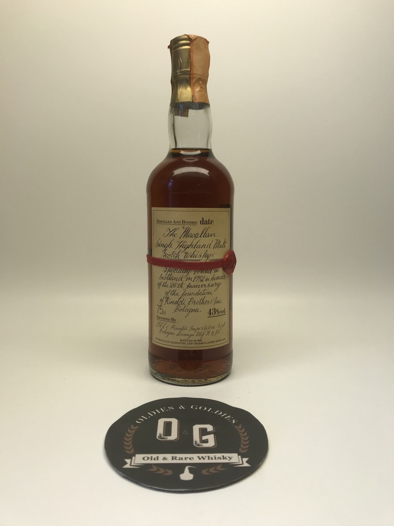 Macallan 1957 (red ribbon handwritten label)