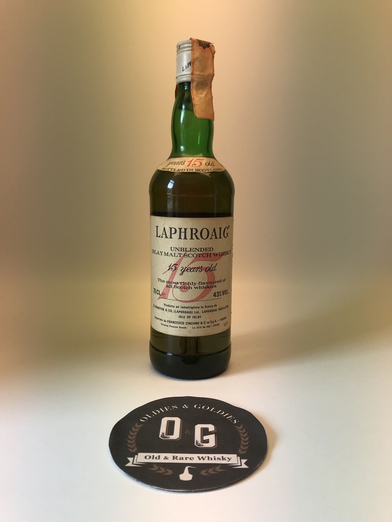 Laphroaig 15Y 43% Unblended (75cl big red 15)