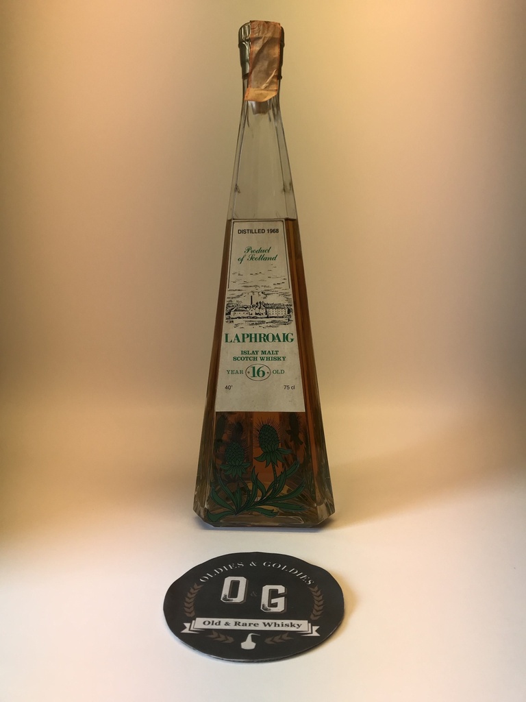 Laphroaig 1968 16Y (G&amp;M triangular decanter)