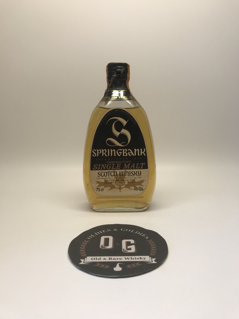 Springbank 21y 43% (75cl pear shape bottle)