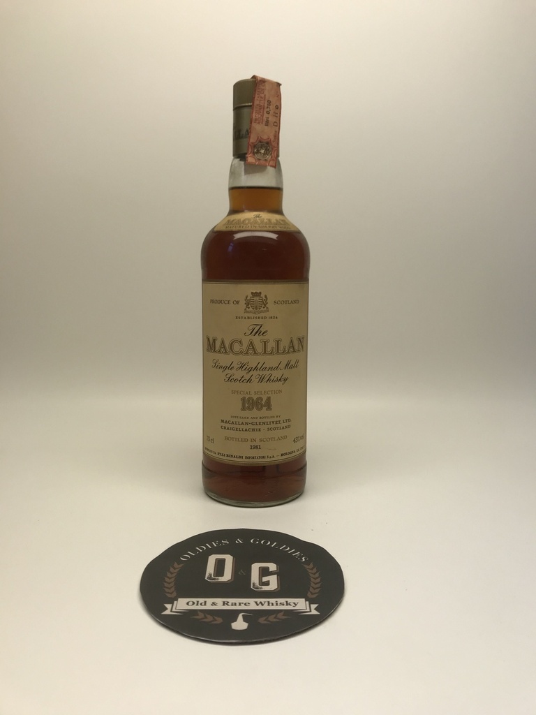 Macallan 17y 43% 75cl 1964 -1981 plastic screw cap