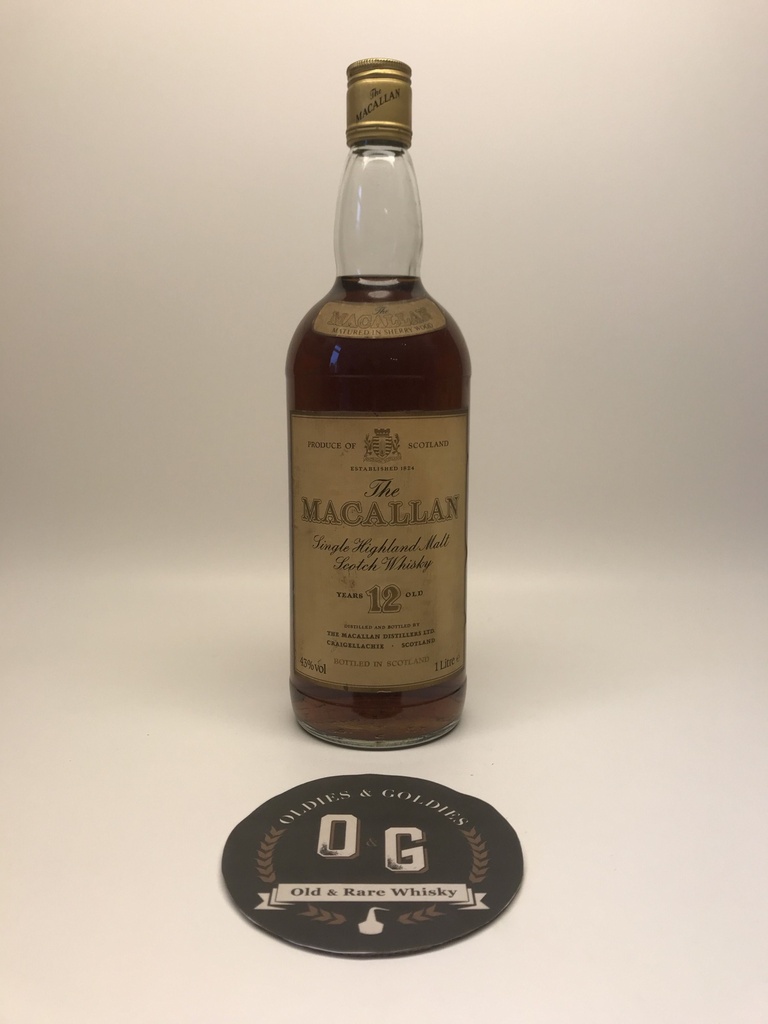 Macallan 12y 43% 1L (screw cap)