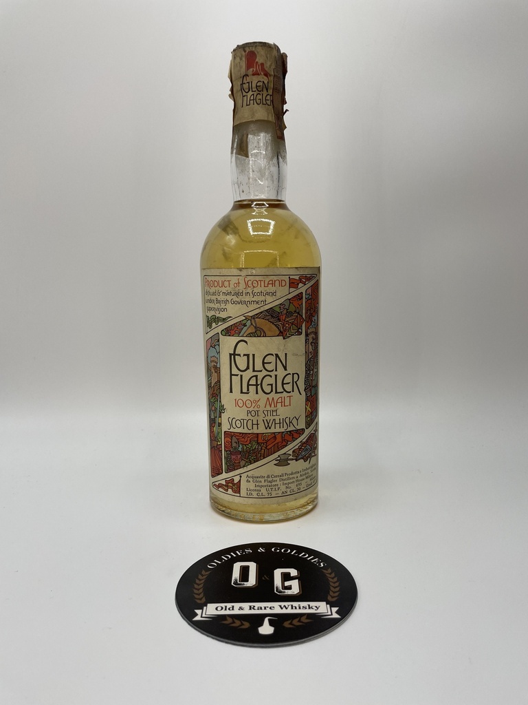 Glen Flagler single malt 40% 75cl (Multi color-white screw cap)