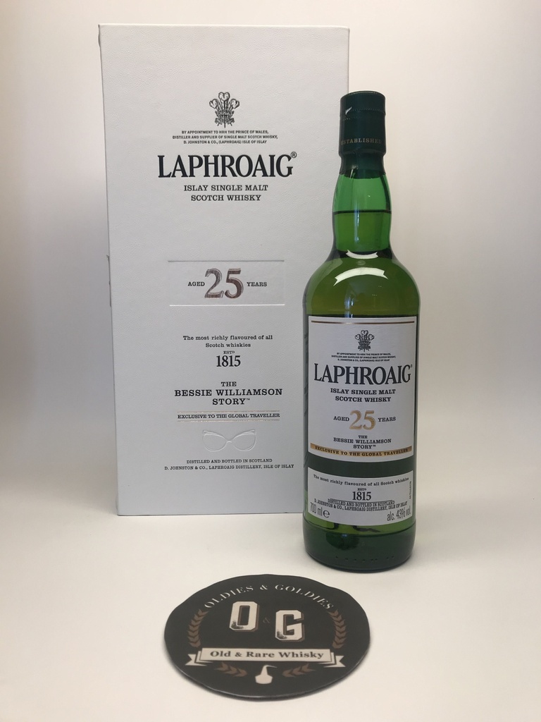 Laphroaig 25y 70cl 43% (Bessie Williamson story)