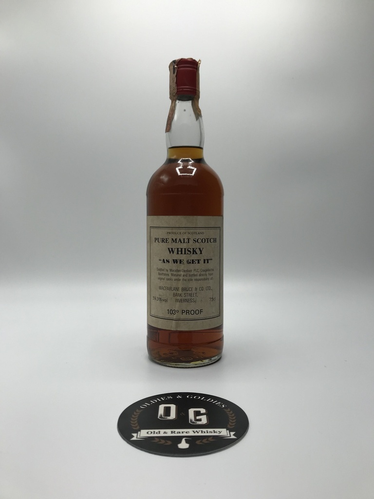 Macallan 103° proof (As we get it) 75cl 59,7%