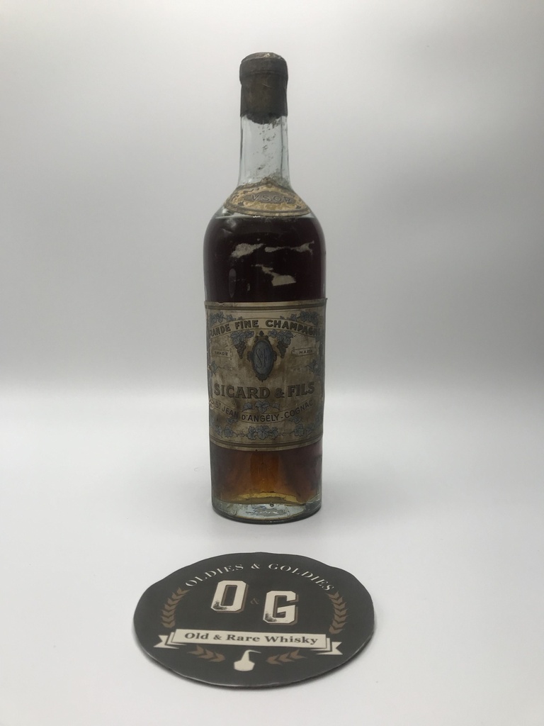 Cognac &quot;Sicard &amp; Fils&quot; V.S.O.P 1930's 40% 75cl