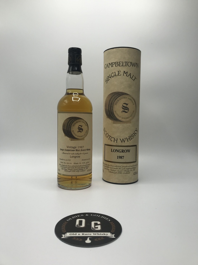 Longrow 1987 10y Signatory cask #149-151 70cl 43%