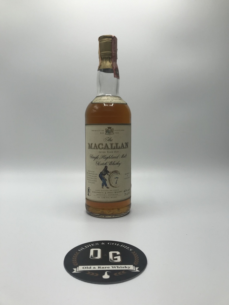 Macallan 7y 40% 75cl Giovinetti & Figli (Store code 02)