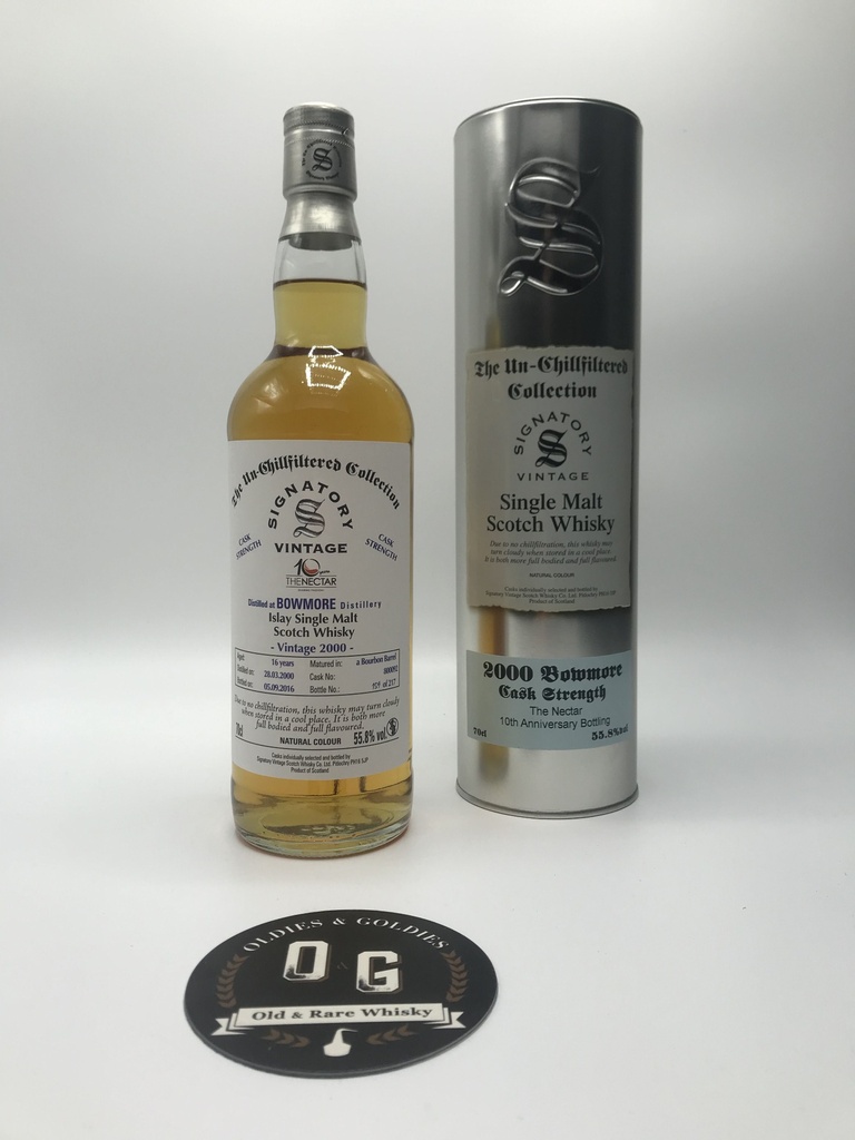 Bowmore 16y 2000-2016 Signatory 70cl 55,8%