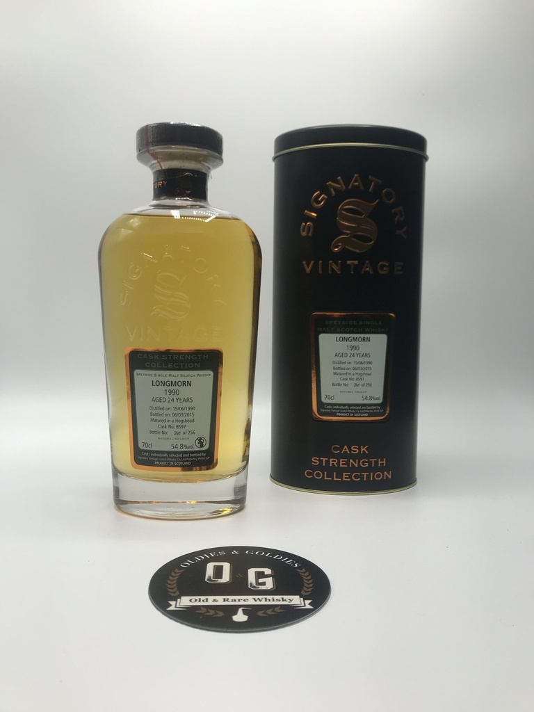 Longmorn 1990-2015 #8597 Signatory 70cl 54,8%