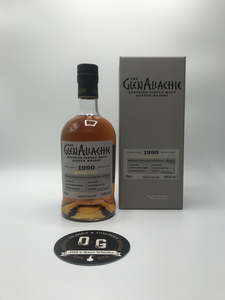 Glenallachie 30y 1990 -2020 #3593 (batch 3) 70cl 54,8%