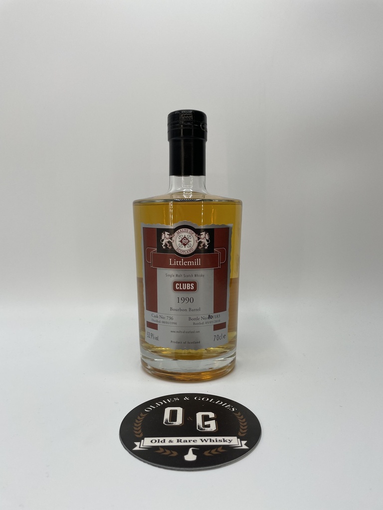 Littlemill 1990 20y M.O.S Clubs 53,9% 70cl