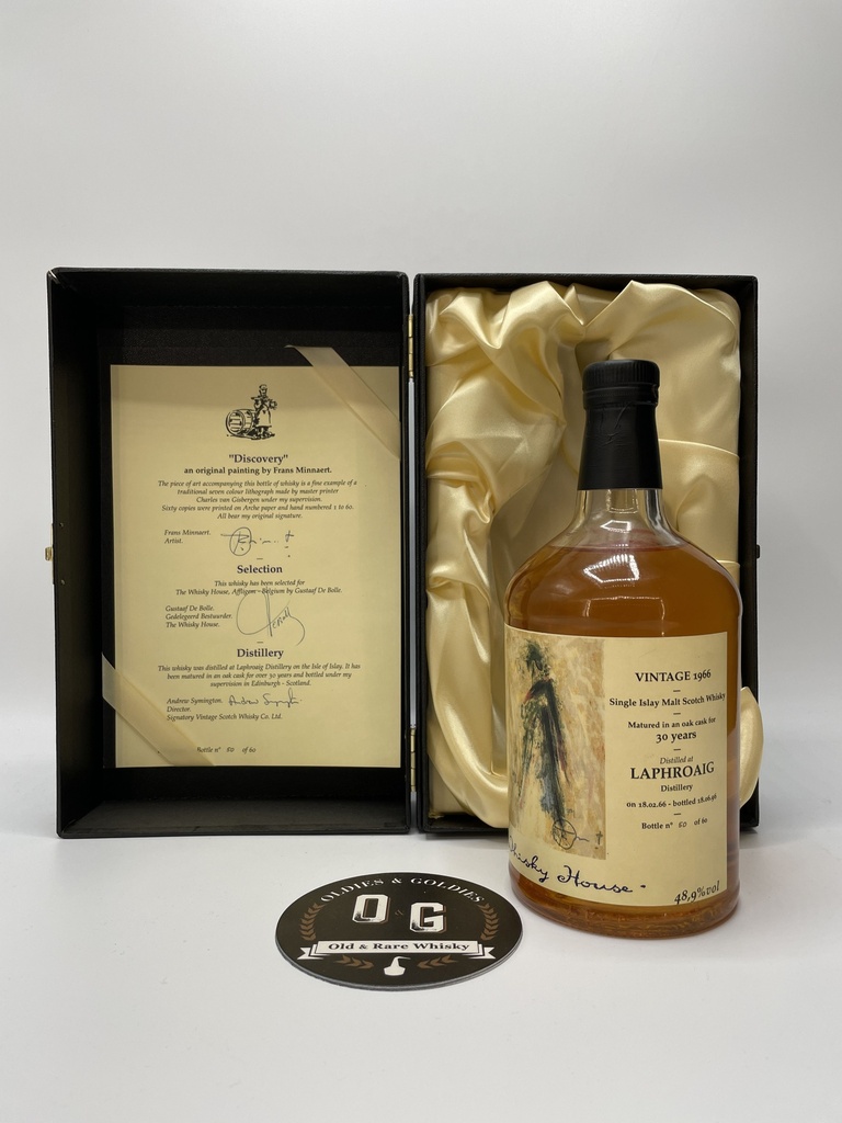 Laphroaig 1966 30y (The whiskyhouse) with artwork 48,9% 70cl
