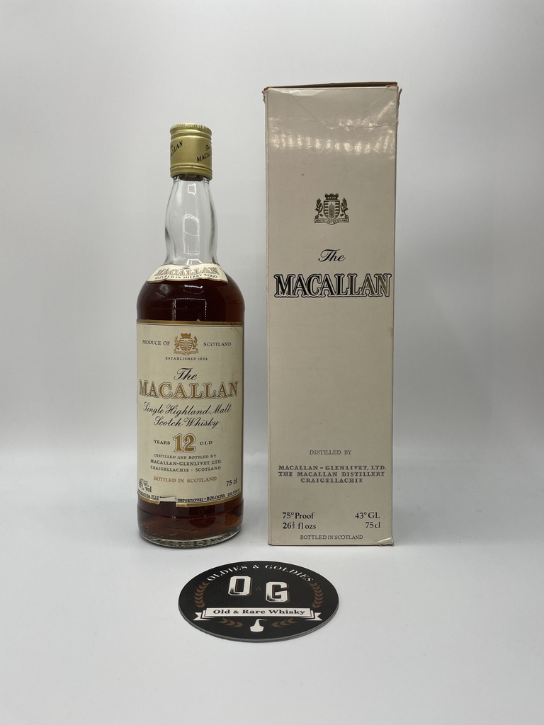 Macallan 12y (screw cap/white box) 43% 75cl