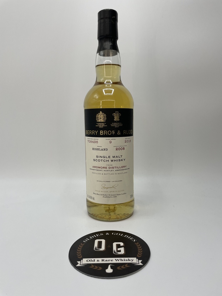 Ardmore 2008 (Berry Bros.& Rudd) Cask 708496 54,6% 70cl