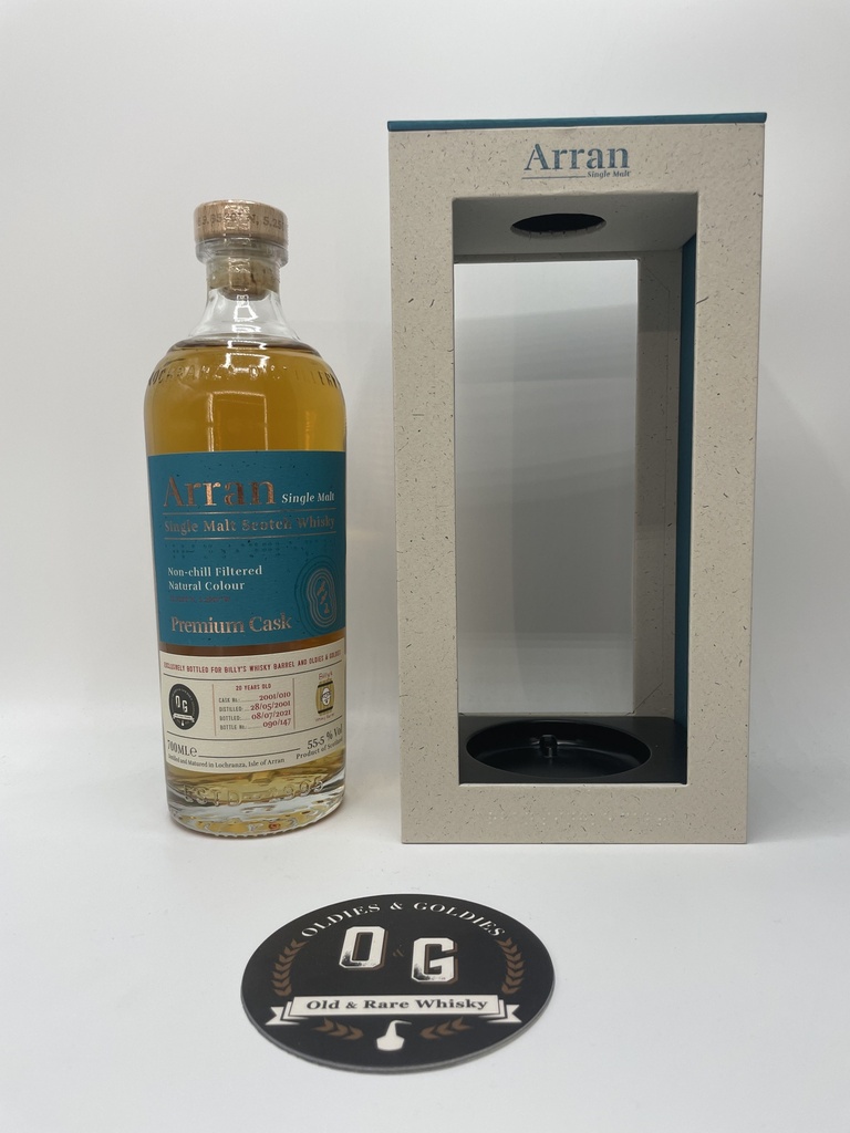 Arran 20y Premium Cask for "OG Whisky and Billy's whisky Barrel" 70cl 55,5%