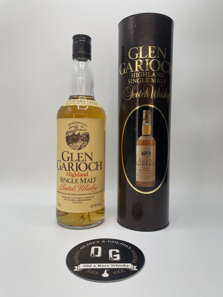 Glen Garioch 8y (cream label-Black screw cap) 75cl 43%