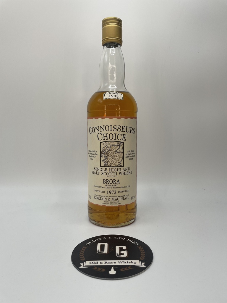 Brora 1972 G&amp;M Old Map Label (bottled 1993) 40% 70cl