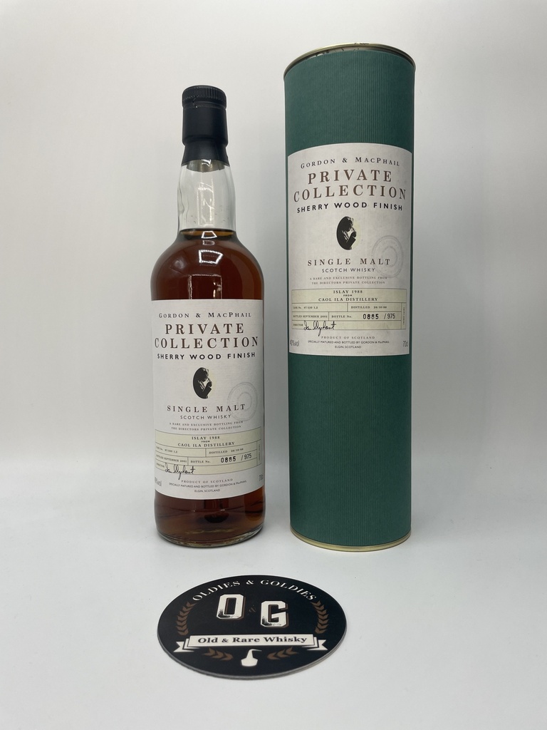 Caol Ila 1988 G&amp;M Private Collection Sherry wood finish 40% 70cl