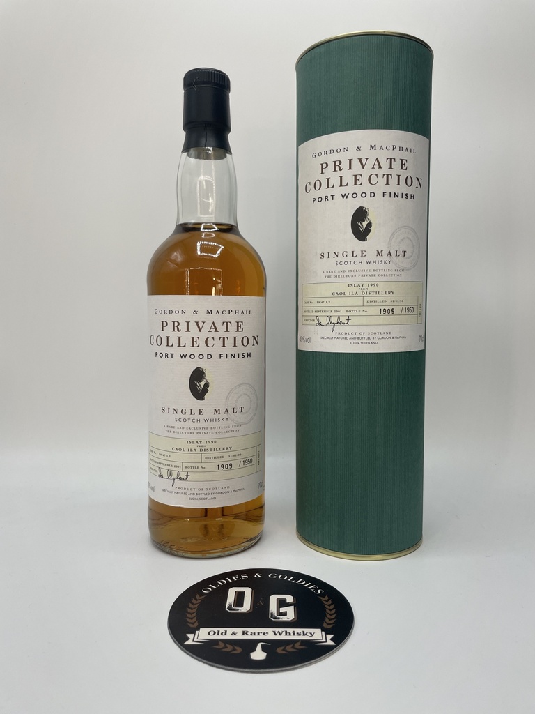 Caol Ila 1990 G&amp;M Private Collection Port wood finish 40% 70cl