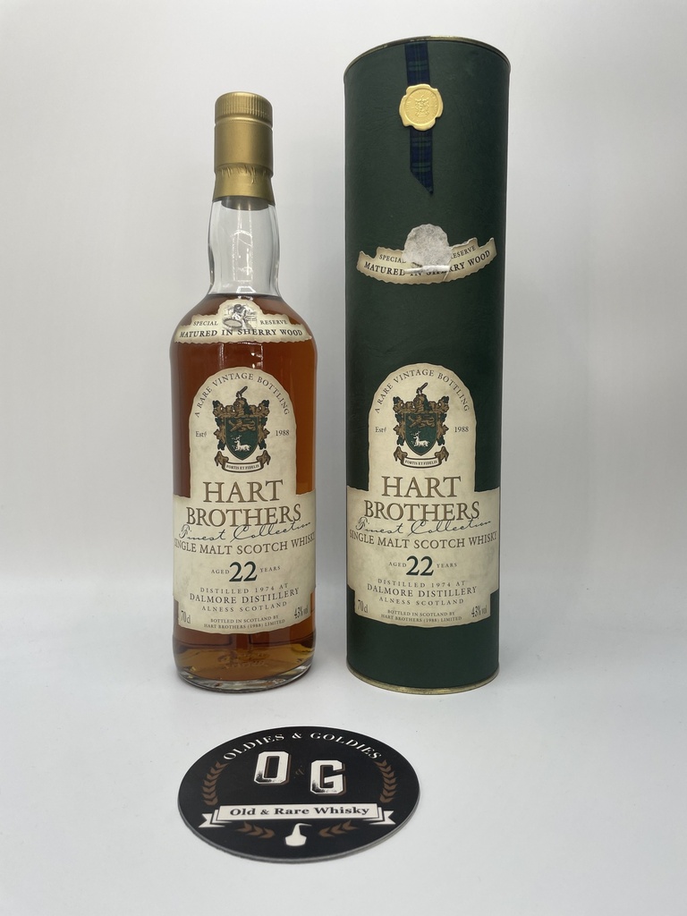 Dalmore 1974 22y Finest Collection-Hart Brothers 43% 70cl