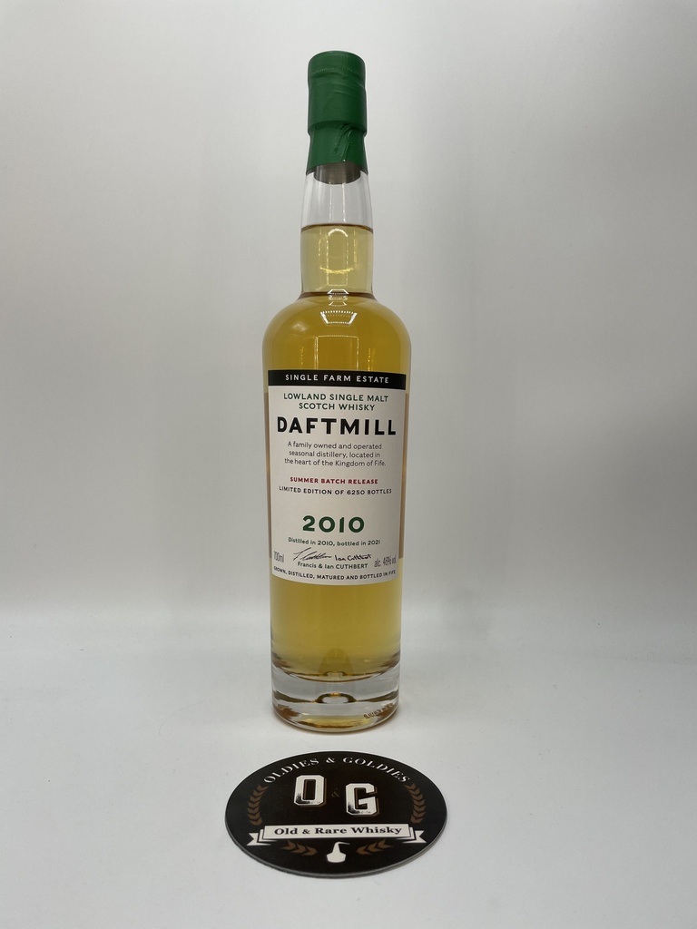 Daftmill 2010 Summer batch Bottled 2021 70cl 46%