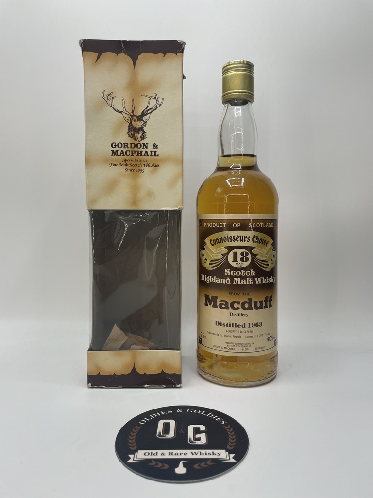 Macduff 18y 1963 G&amp;M Connoisseurs Choice Brown label 40% 75cl