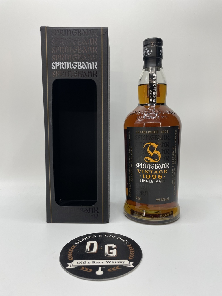 Springbank 1996 Vintage Single Cask #261 55,8% 70cl