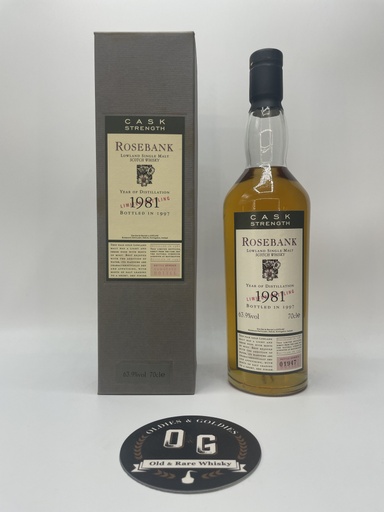 Rosebank 1981 &quot;Flora &amp; Fauna Cask strength&quot; 70cl 63,9%