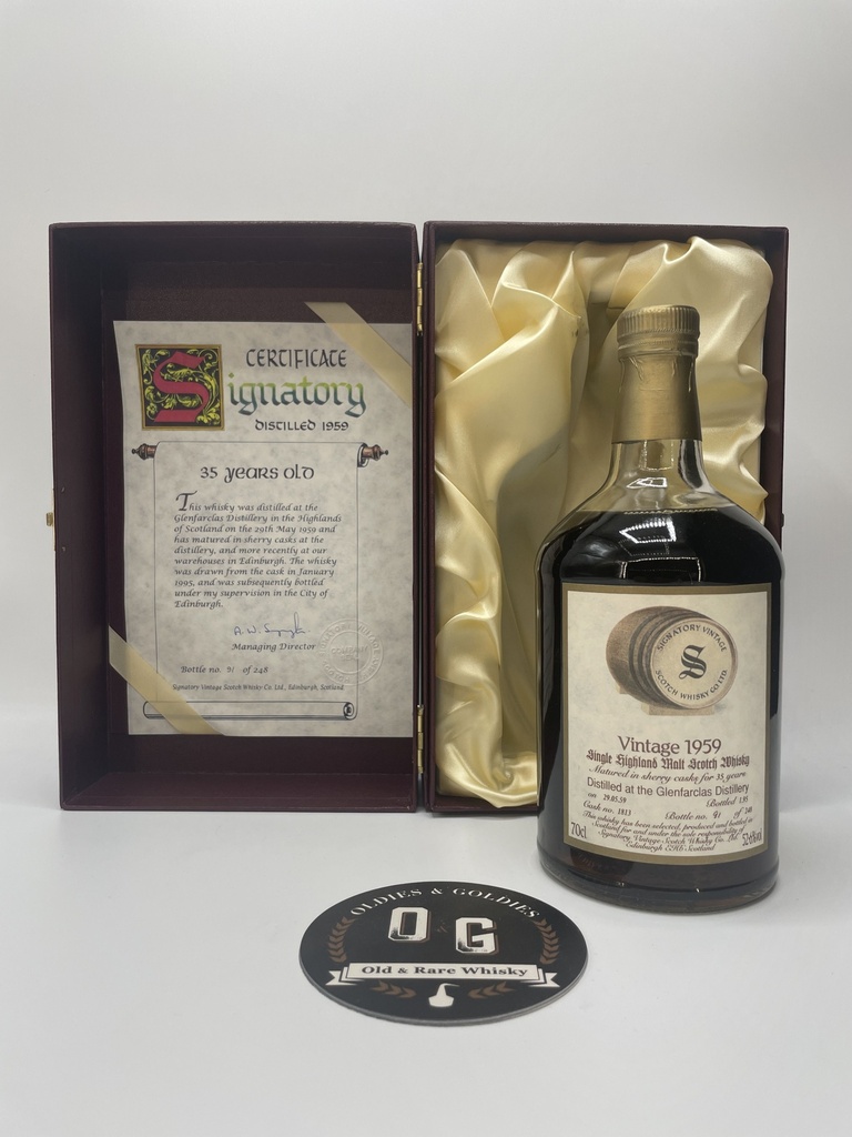 Glenfarclas 1959 35y Signatory cask #1813 70cl 52,6% | OG-Whisky