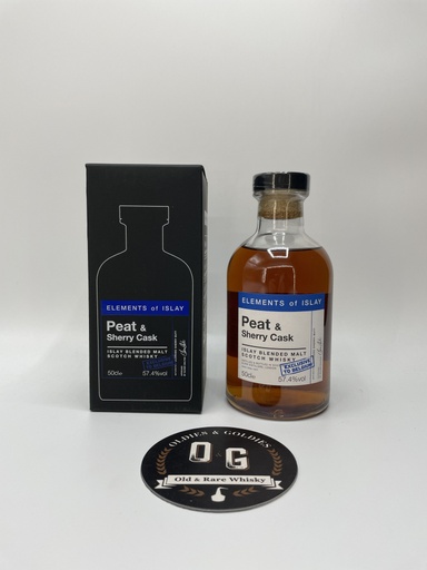 Elements of Islay 10y Peat &amp; Sherry (For Belgium) 50cl 57,4%